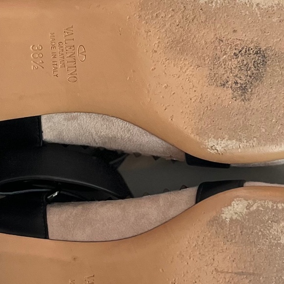 Valentino Garavani Suede Leather Studded Mary Janes - Picture 3 of 6